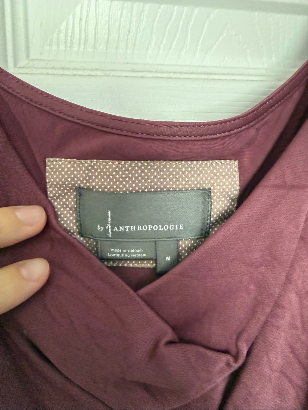 Anthropologie Elyse Bias Satin Cowl Slip Dress in Plum - Picture 5 of 6